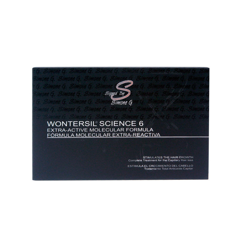 Simone G. 40 Anti-Haarausfall Wontersil Science-6 Ampullen (6x15ml) Simone G. 40 Anti-Haarausfall Wontersil Science-6 Ampullen (6x15ml)