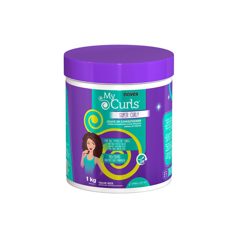 Novex Embelleze My Curls Super Curly Leave-In Conditioner (1Kg) Novex Embelleze My Curls Super Curly Leave-In Conditioner (1Kg)