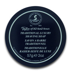 Taylor Of Old Bond Street Traditionelle Rasierseife Reiseplastikschale (57g)