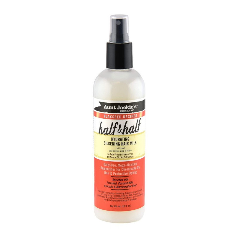 Aunt Jackie's Leinsamen Rezepte Half & Half Hydrating Silkening Hair Milk (355ml) Aunt Jackie's Leinsamen Rezepte Half & Half Hydrating Silkening Hair Milk (355ml)