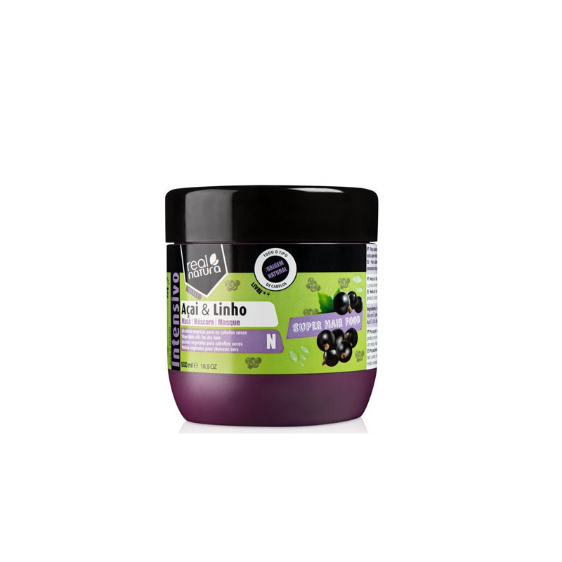 Real Natura Super Hair Food Açaî e Linho Maske (500ml) Real Natura Super Hair Food Açaî e Linho Maske (500ml)